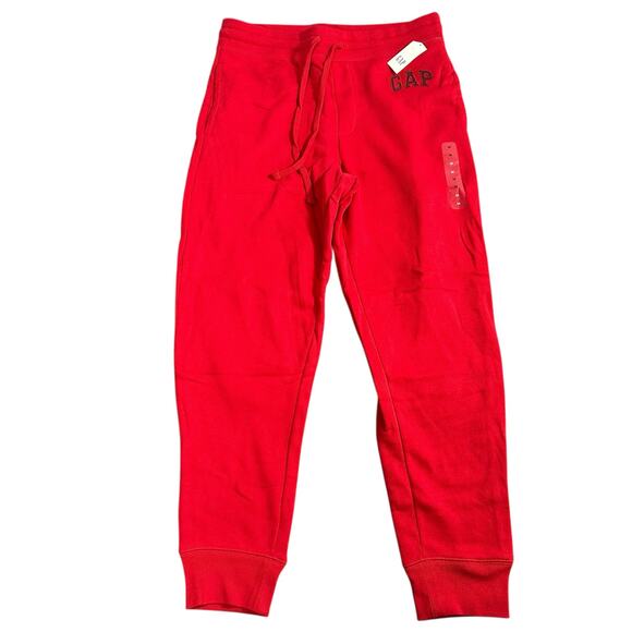 Gap Men's Classic Jogger Sweatpants Red Pants Size M - Picture 2 of 6